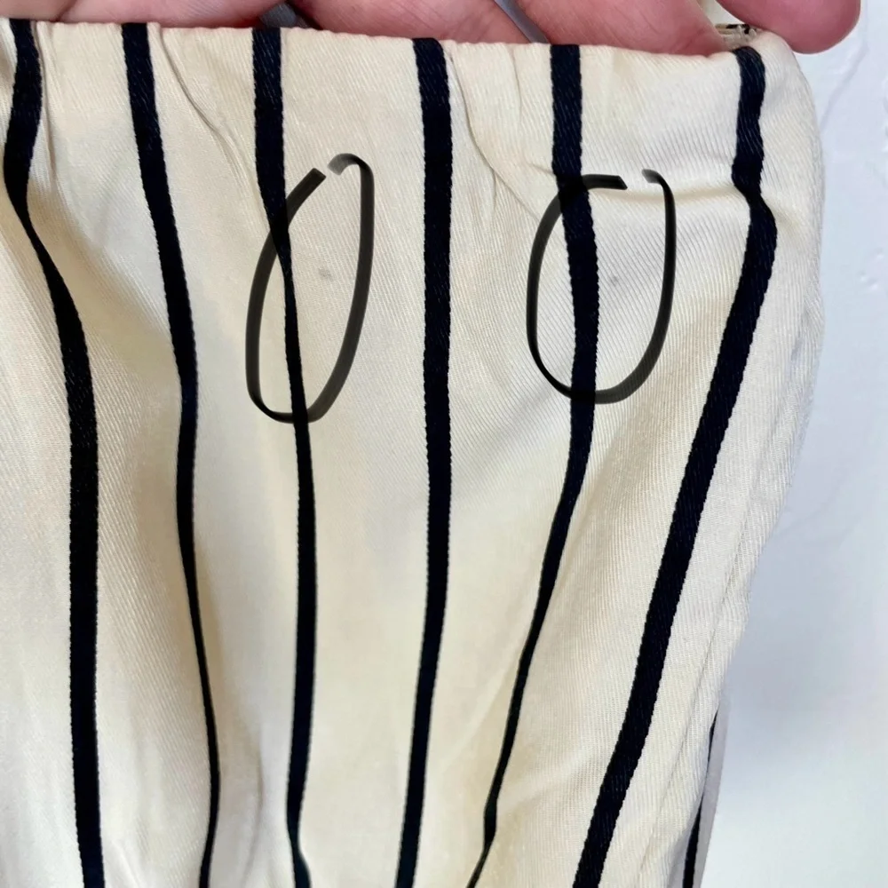 Bebe Twill Stripe Balloon Sleeve 2 Piece Bolero Set - Picture 13 of 14